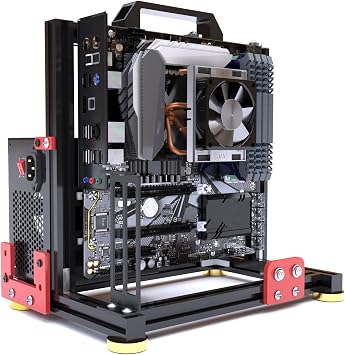 PC Chassis Desktop Computer Open Case Well Cooled Chassis Aluminum Material Test Bench Includes Type-C Support Motherboard 2.MATX