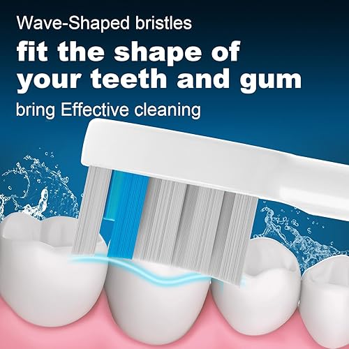 Miniatura 5 de Paquete de 6 cabezales de repuesto para cepillos de dientes compatibles con WaterPik Sonic Fusion 2.0, cabezal de cepillo de hilo dental FitMount