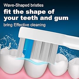 FitMount 6 Pack Toothbrush Replacement Heads Compatible with WaterPik Sonic Fusion 2.0, FitMount Flossing Brush Head Fit for Water-Pic SF-01W SF-02W and 2.0 SF-03 SF-04