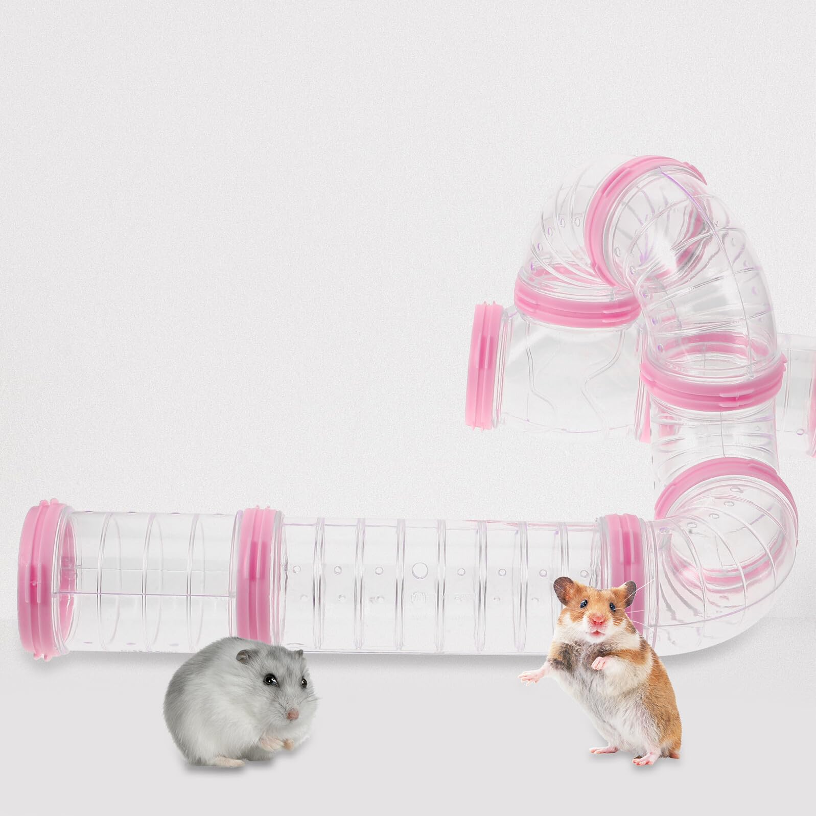 Selbstgemacht Hamsterkäfig Basteltunnel 2 Stück aus Pp für Hamster und Igel