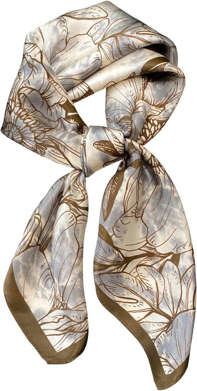 MEISEE 100% Pure Mulberry Silk Scarf 26"'x26(in) Square Scarf Head Scarf Neck scarf Headscarf for Women with Gift Packed