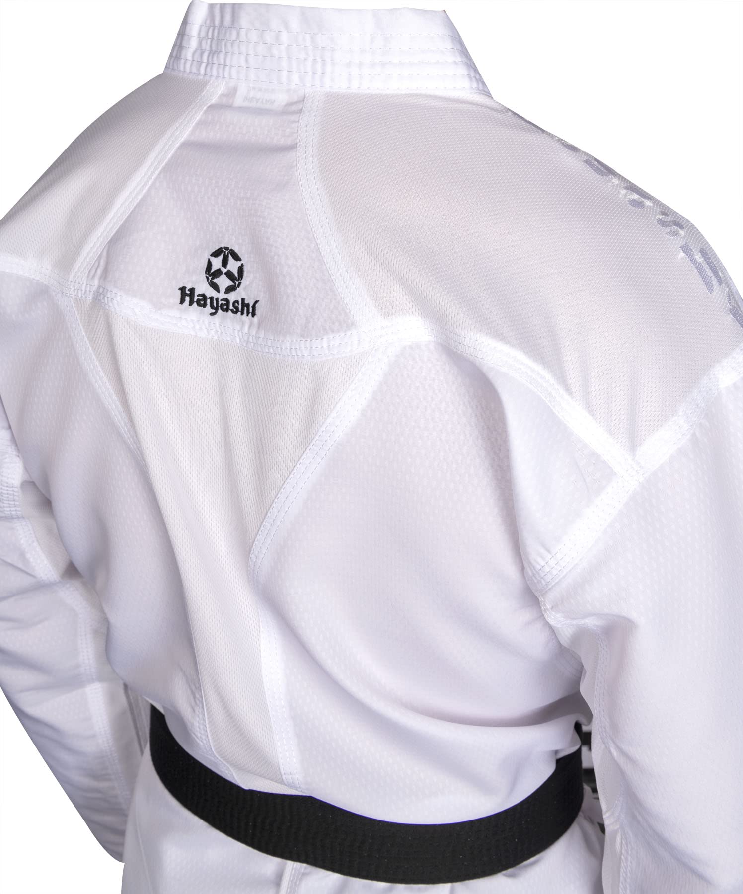 Hayashi Karate-Gi Premium Kumite – Ultraleichter Karateanzug Damen & Herren – WKF Approved Kumite Gi – Funktionale 100% Polyester-Faser – Weißer Karategi für Wettkampf & Training