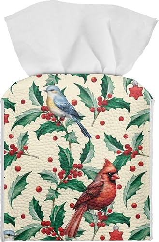 Miniatura 9 de Eheartsgir Caja de pañuelos de muñeco de nieve de Navidad con cinturón inferior, organizador de caja de pañuelos de estilo moderno, impermeable,