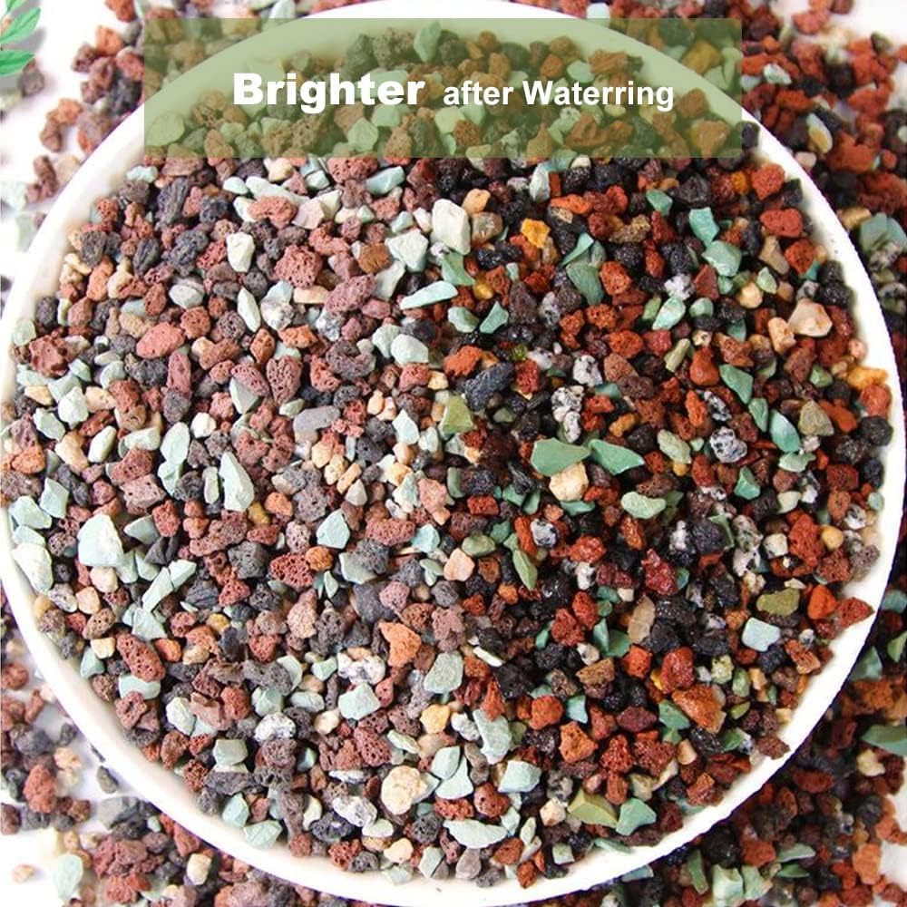 GOTVUGE Horticultural Lava Rock Mix, Pumice Succulent Cactus Natural Potted Bonsai Garden Gravel Top Dressing, 1000g - Image 3