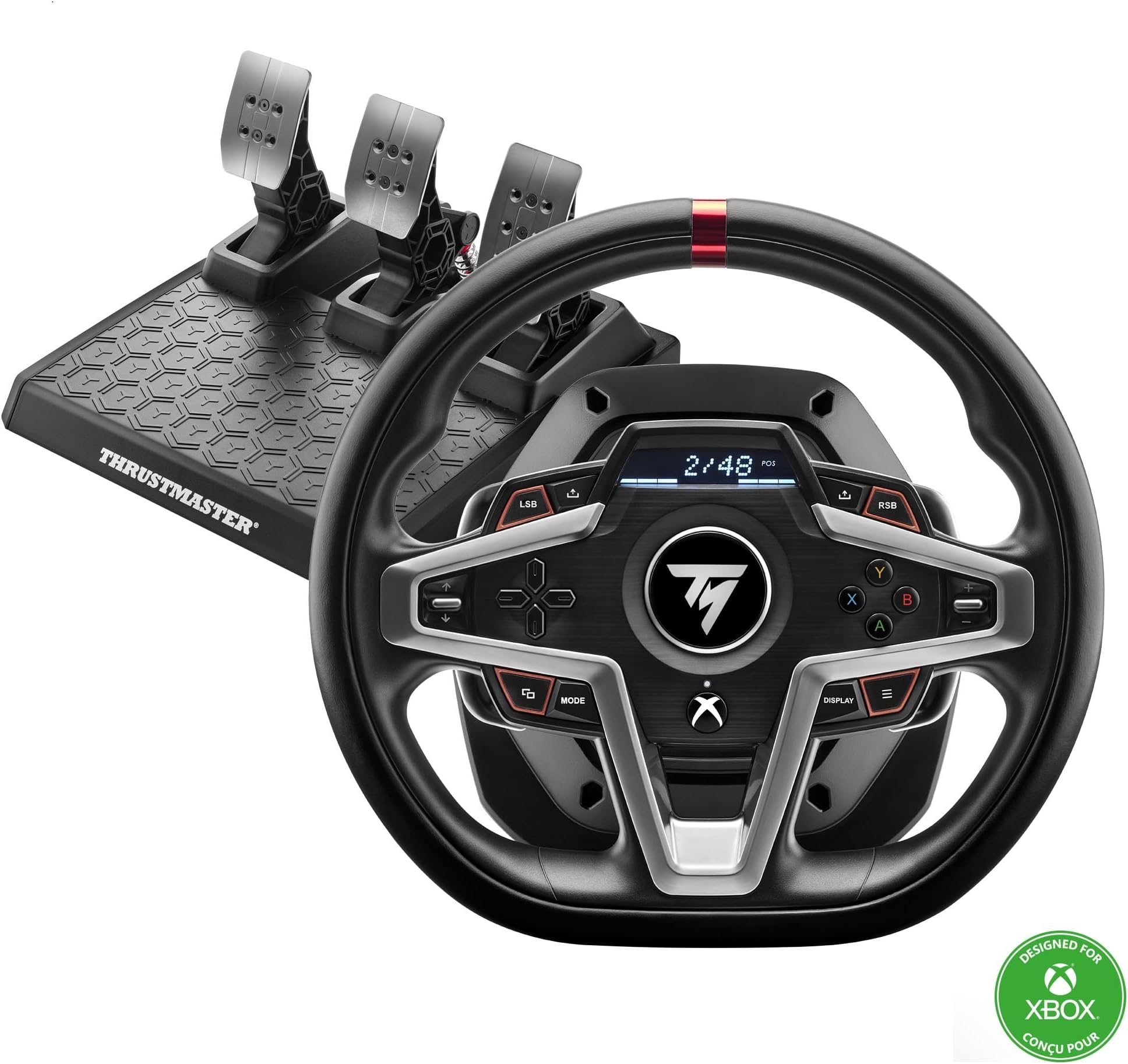Thrustmaster T248 Force Feedback Racing Wheel and Magnetic Pedals for Xbox Series X|S/Xbox One/PC
