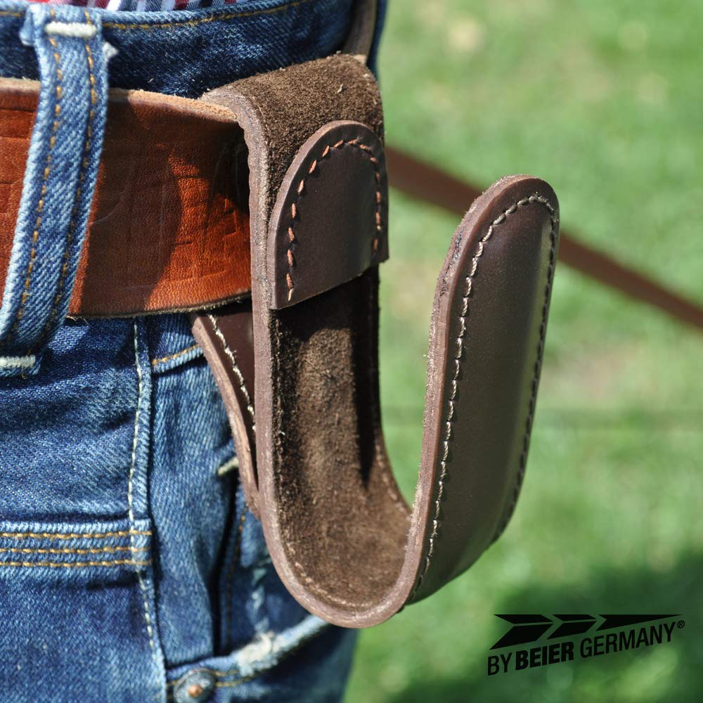 Beier Germany Gürtelbogenhalter – Praktischer Bogenhalter für Recurve-, Lang- & Compoundbögen | Einfache Befestigung am Gürtel | Hände frei beim Bogenschießen | Leicht anpassbares Bogensport Zubehör