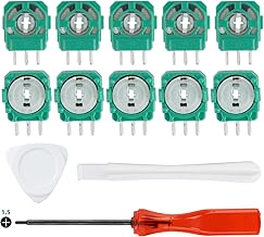 10 Pezzi Potenziometro Joystick 2.3kΩ per PS5 DualSense e PS4 DualShock 4 – Ricambio Sensore Analogico per Controller, Riparazione Drift Joystick con Kit di Apertura Incluso