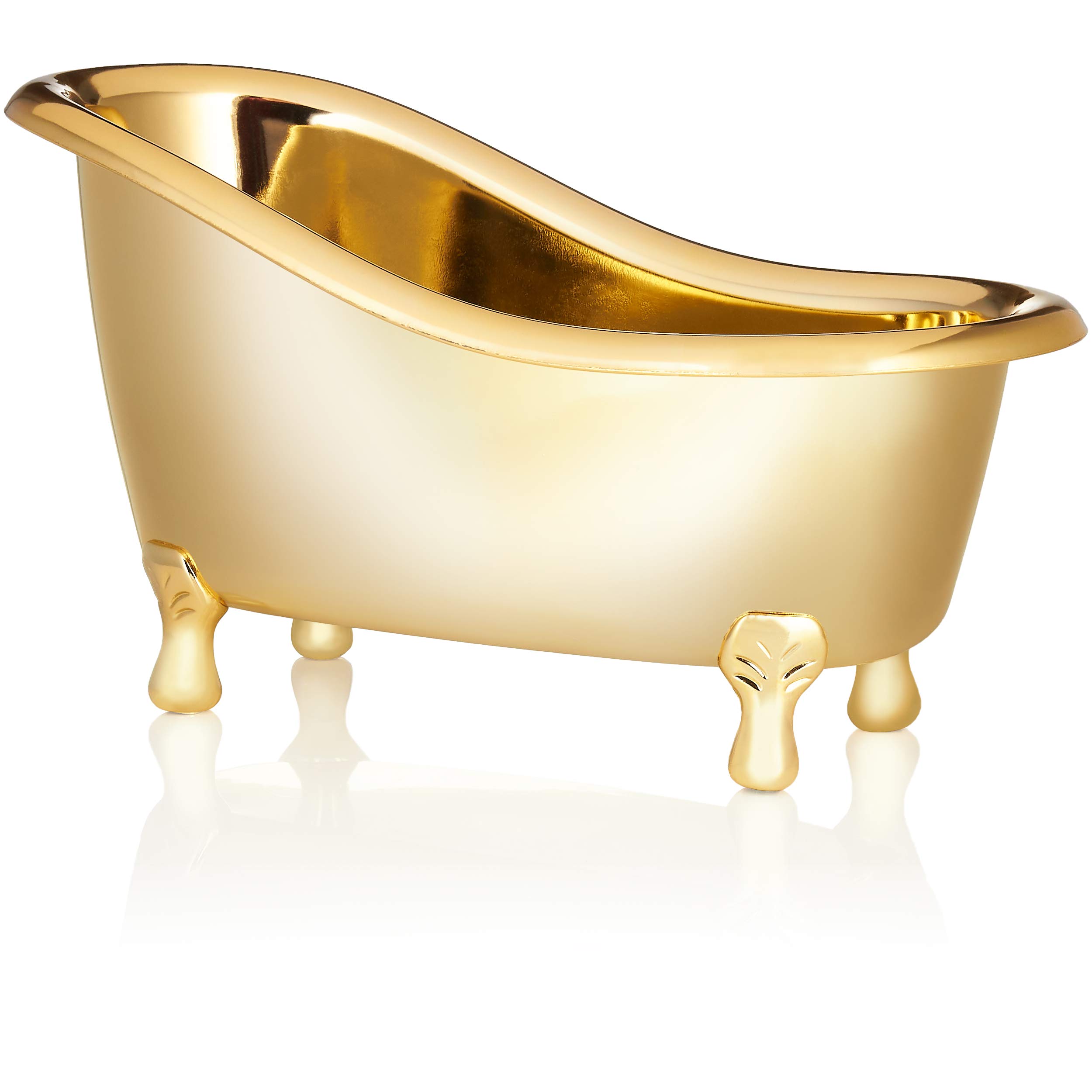 BRUBAKER set da bagno 'Coconut Love' presentato in una mini vasca da bagno color oro, 6 pezzi