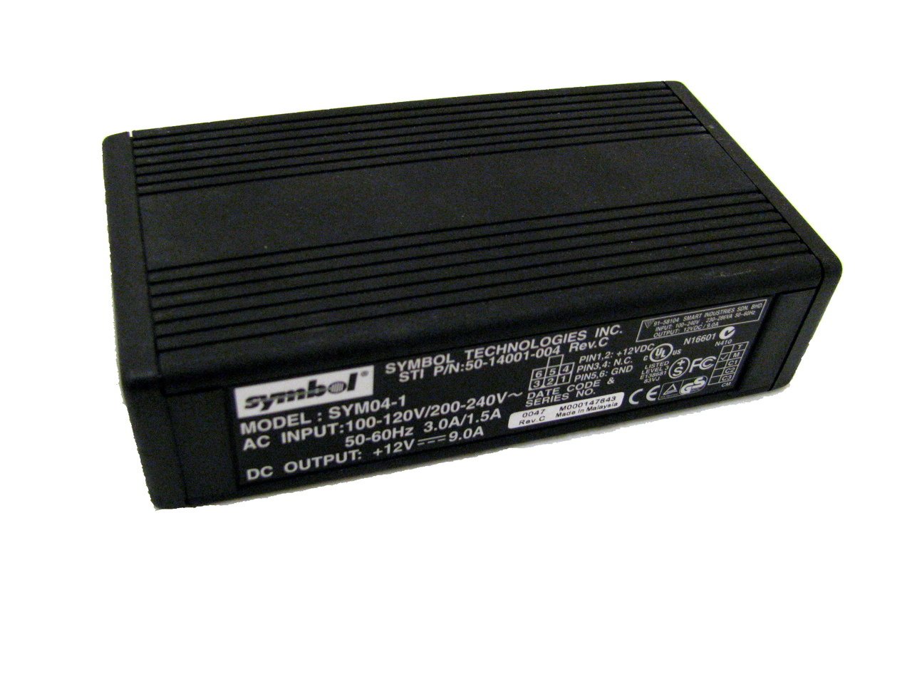Alzatex12VDC 9 AMP Power Supply 6 Pin Molex