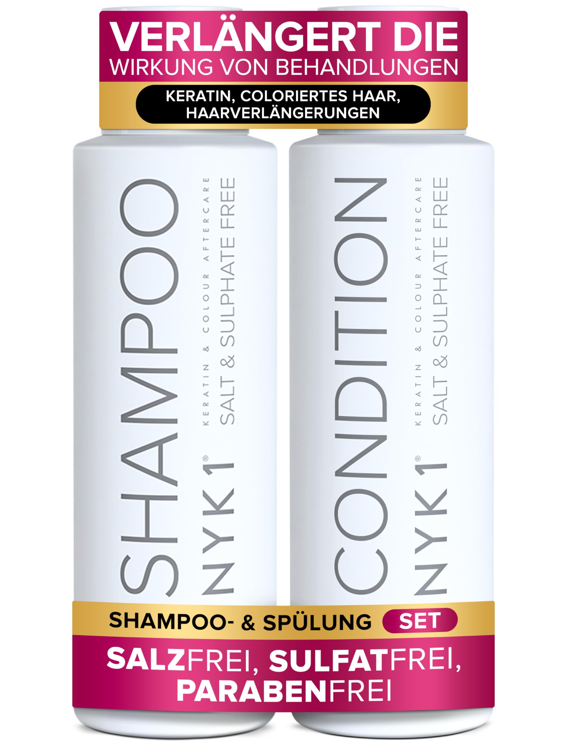 NYK1 Sulfatfreies Shampoo Und Conditioner (2 x 500ml)