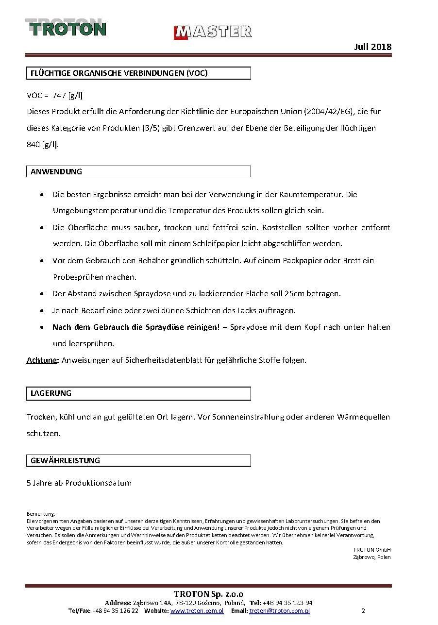Troton 1K Primer 500ml GRUNDIERUNG Spray ACRYL FÜLLER HAFTGRUND Auto Primer Sprühdose (Grau, 6)
