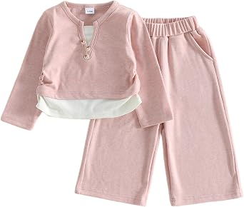 Afunbaby Baby Girl Outfits Toddler Sweatshirt Tops Pants 2 Piece Clothes