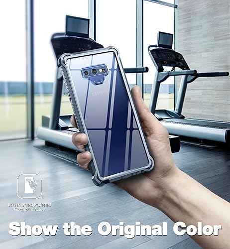 Miniatura 5 de Dexnor Funda para Galaxy Note 9 con protector de pantalla transparente de grado militar, resistente 360, cuerpo completo, a prueba de golpes,