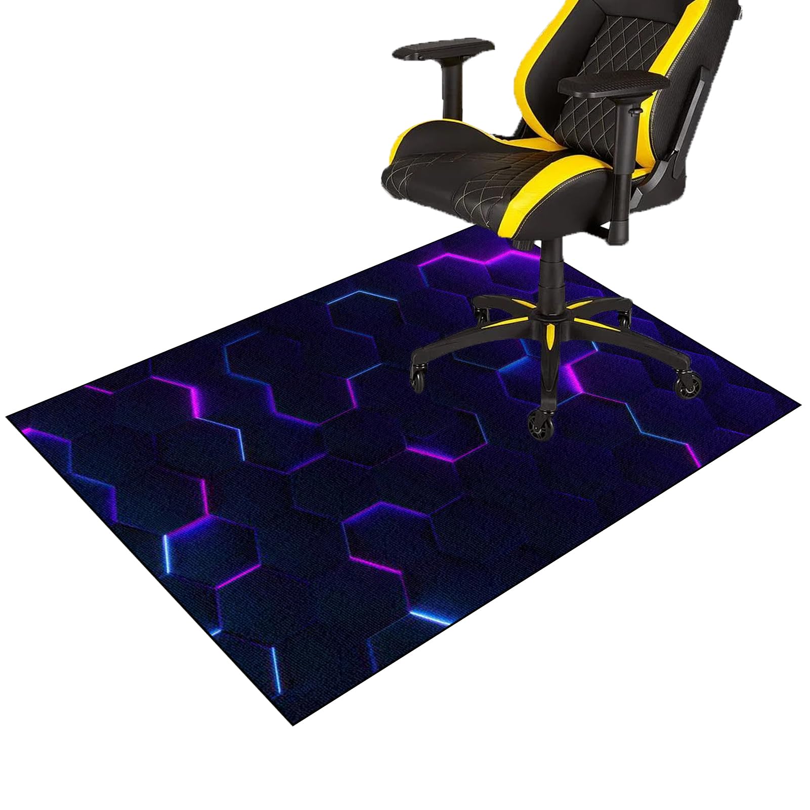 Fcenghox 555A Office Chair Mat For Carpet Floor Protector For Office Chair, Anti-Slip Gaming Desk Chair Mat, Chair Mat For Hardwood Floor, Computer Rolling Chair Mat Hard Floor Mat For Home Office Rug 70 X 100 Cm