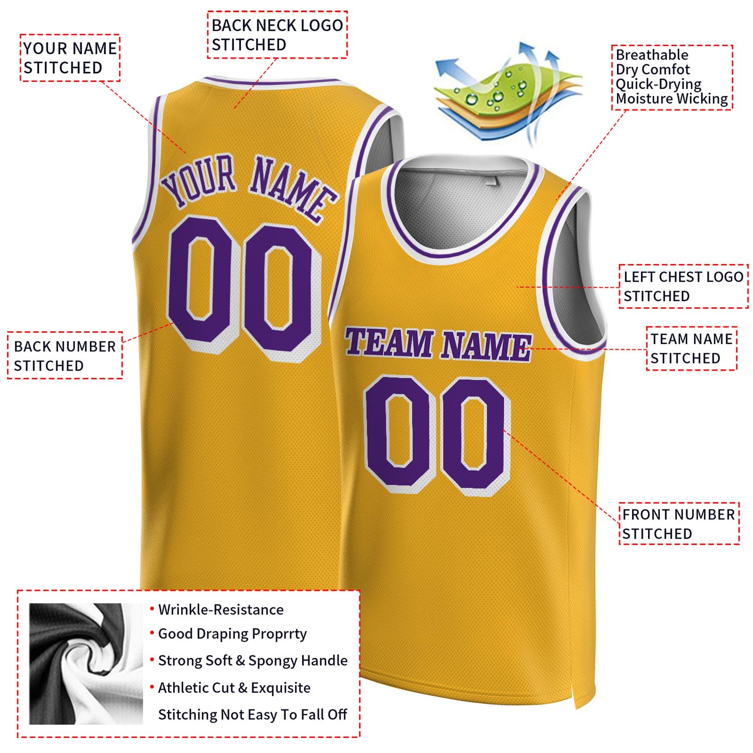 Ytuhloe Custom Basketball Jersey Athletic Sleeveless Mesh Basketball Shirt Personalized for Men Boys Women Youth