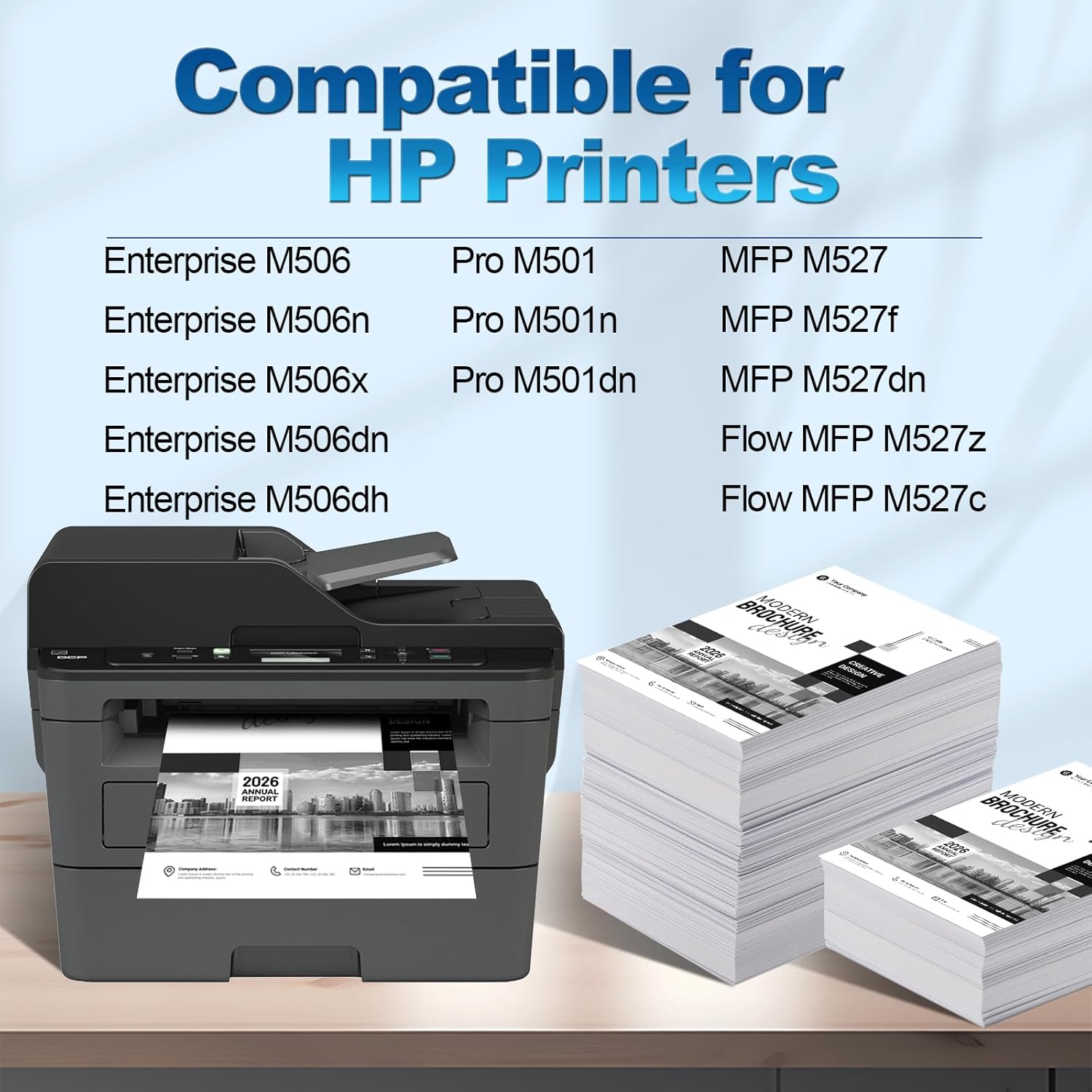 2 Pack 87A CF287A Black Toner Cartridge Compatible Replacement for HP 87A CF287A 87X CF287X Toner for LaserJet Enterprise M506 M506dn M506n M506x Pro M501 M501dn M527 M527dn Printer Ink