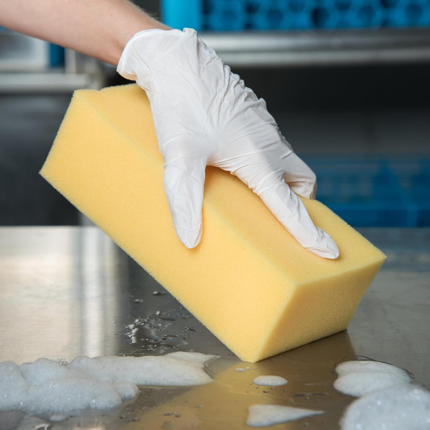 Carlisle FoodService Products 36550100 Commercial Cleaning/Washing Foam Sponge, 8.25", Yellow (Pack of 6)