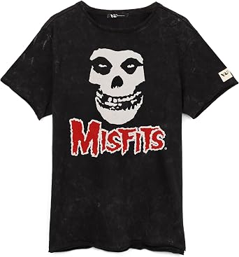 Misfits T-Shirt Unisex Men Women Rock Band Skull Logo Black Top