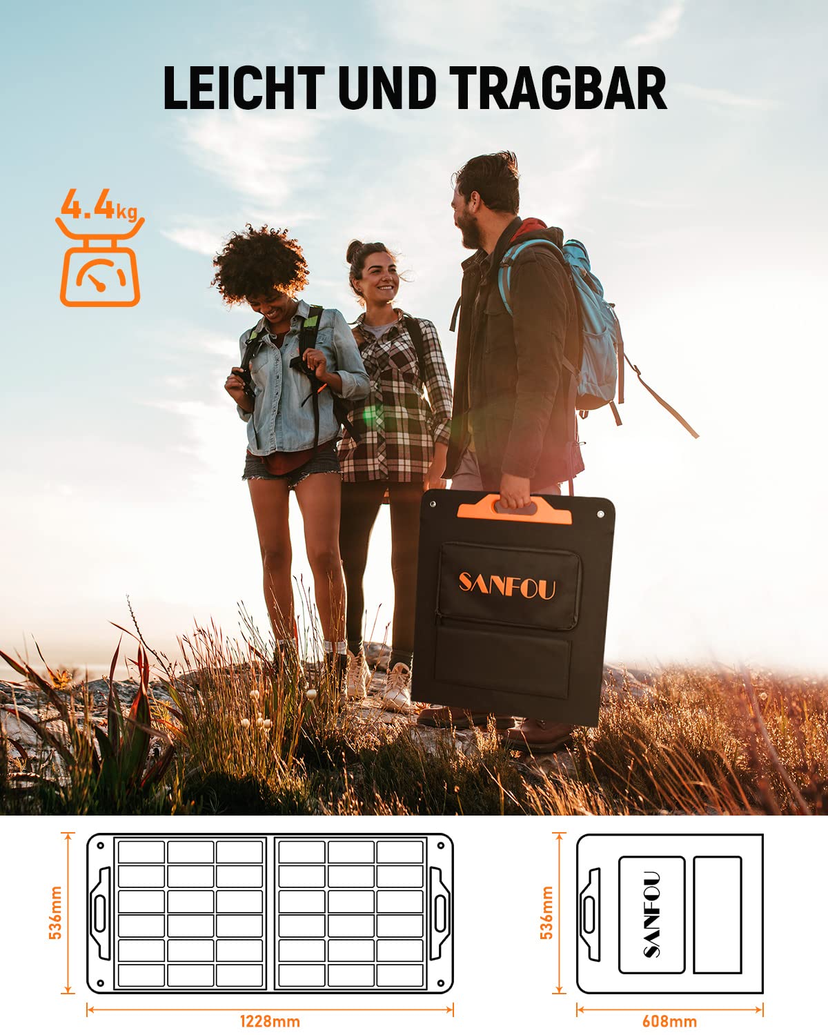 Station d'alimentation portable avec panneaux solaires, onde sinusoïdale pure, alimentation mobile pour extérieur, camping