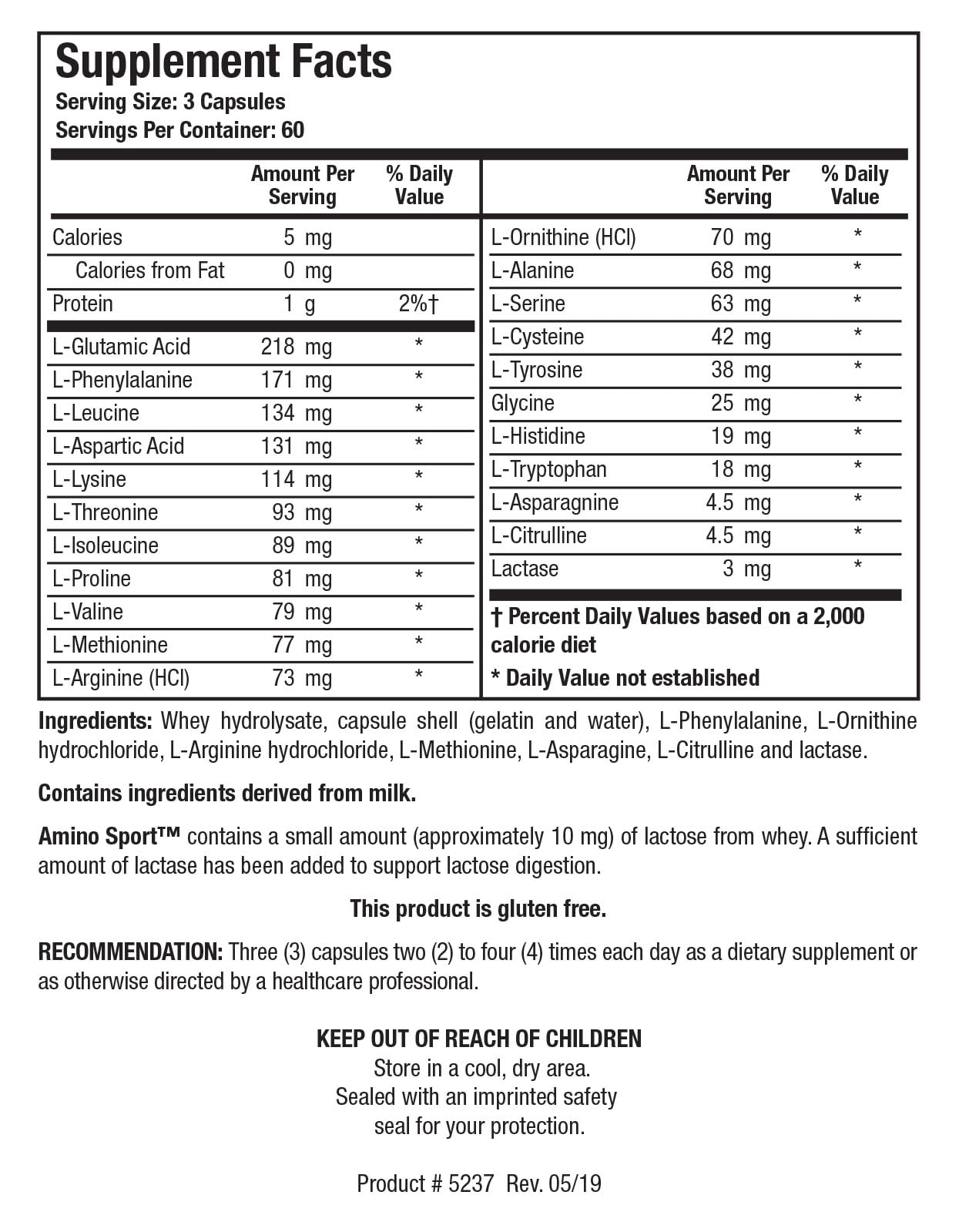 BIOTICS RESEARCH Amino Sport, Essential Amino Acids, BCAAs, 180 Capsules — Amazon image 3