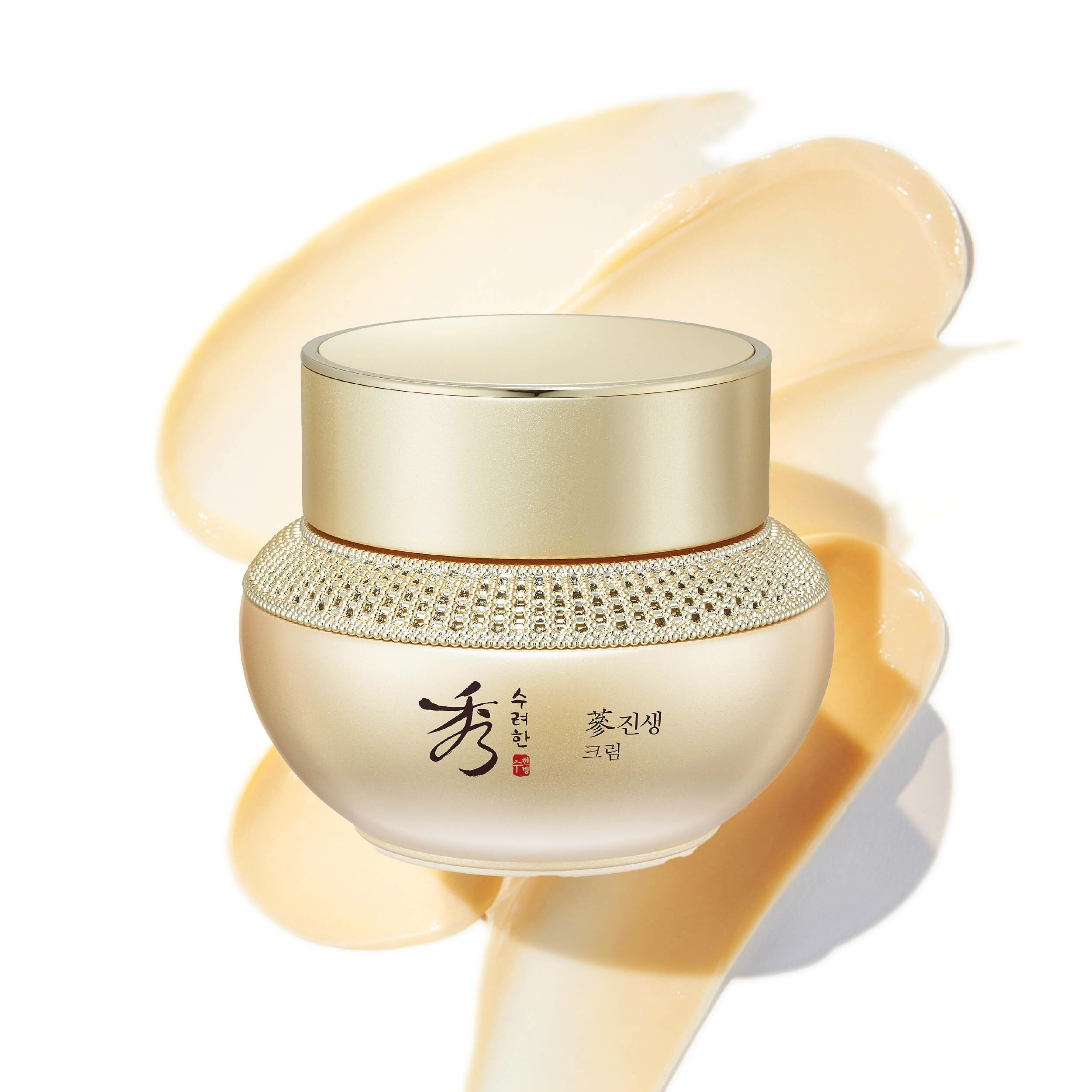 Sooryehan Ginseng Cream (60 ml/1.01 fl oz) - Total Age-Defying Solution, Wrinkle Improvement, Skin Texture Care, Moisturizer for Radiant and Youthful Skin by LG Beauty. Ginseng, Ginsenoside.