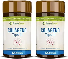 Colágeno Tipo 2 Saúde das Articulações 120 Cáps Prime Ervas – Leve 2 unidades e aproveite melhor o frete!