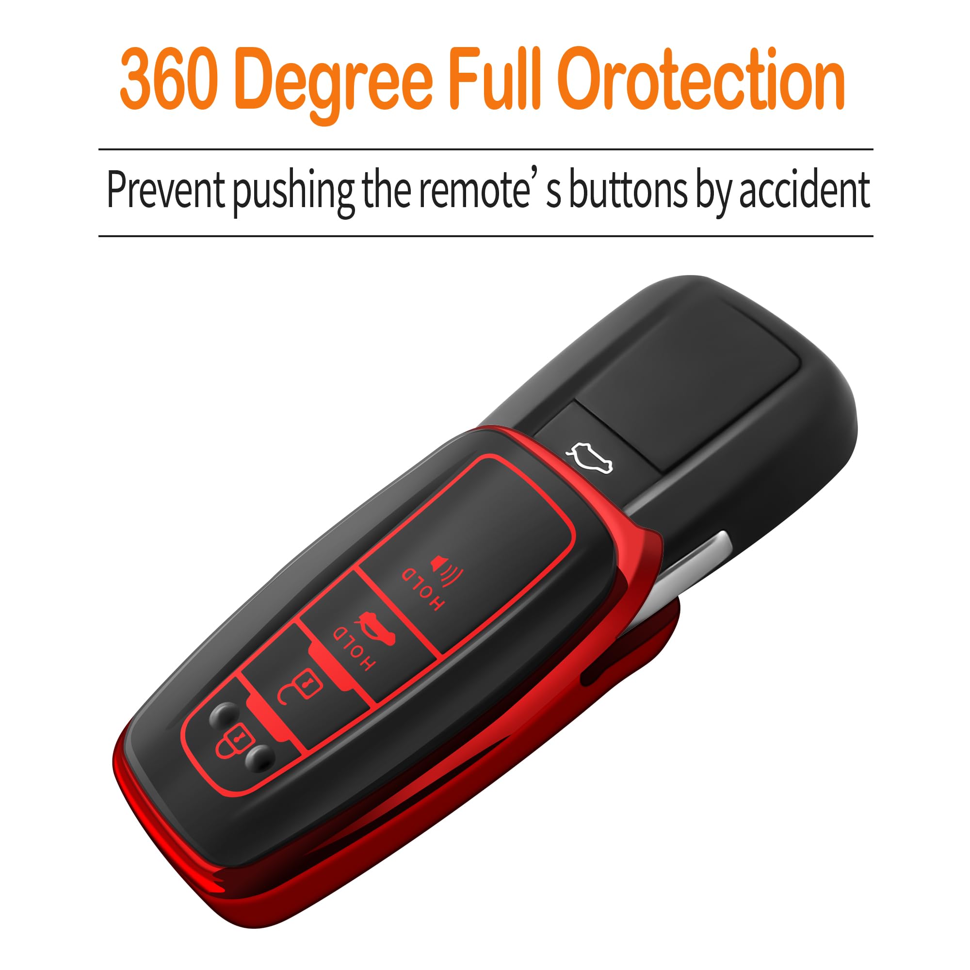 Amazon.com: Sindeda Compatible With Toyota Key fob Cover with