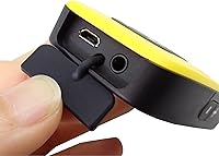 Vista 5 de X amarillo con cable de carga negro y cable de datos verde