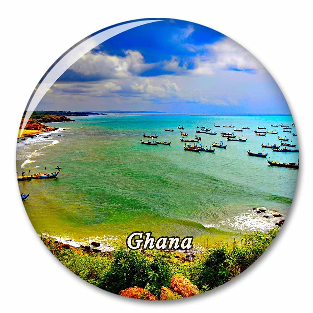 Kxrsm Bxtkpq-Ghana-2625 Ghana Fridge Magnet Decorative Magnet Bottle Opener Tourist City Travel Souvenir Collection Gift Strong Refrigerator Sticker