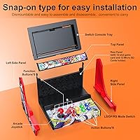 Vista 5 de Mini Arcade Cabinet for Nintendo Switch 1 & Switch OLED,Retro Arcade Machines for Home and Arcade Gaming Cabinet Stand Compatible with Street