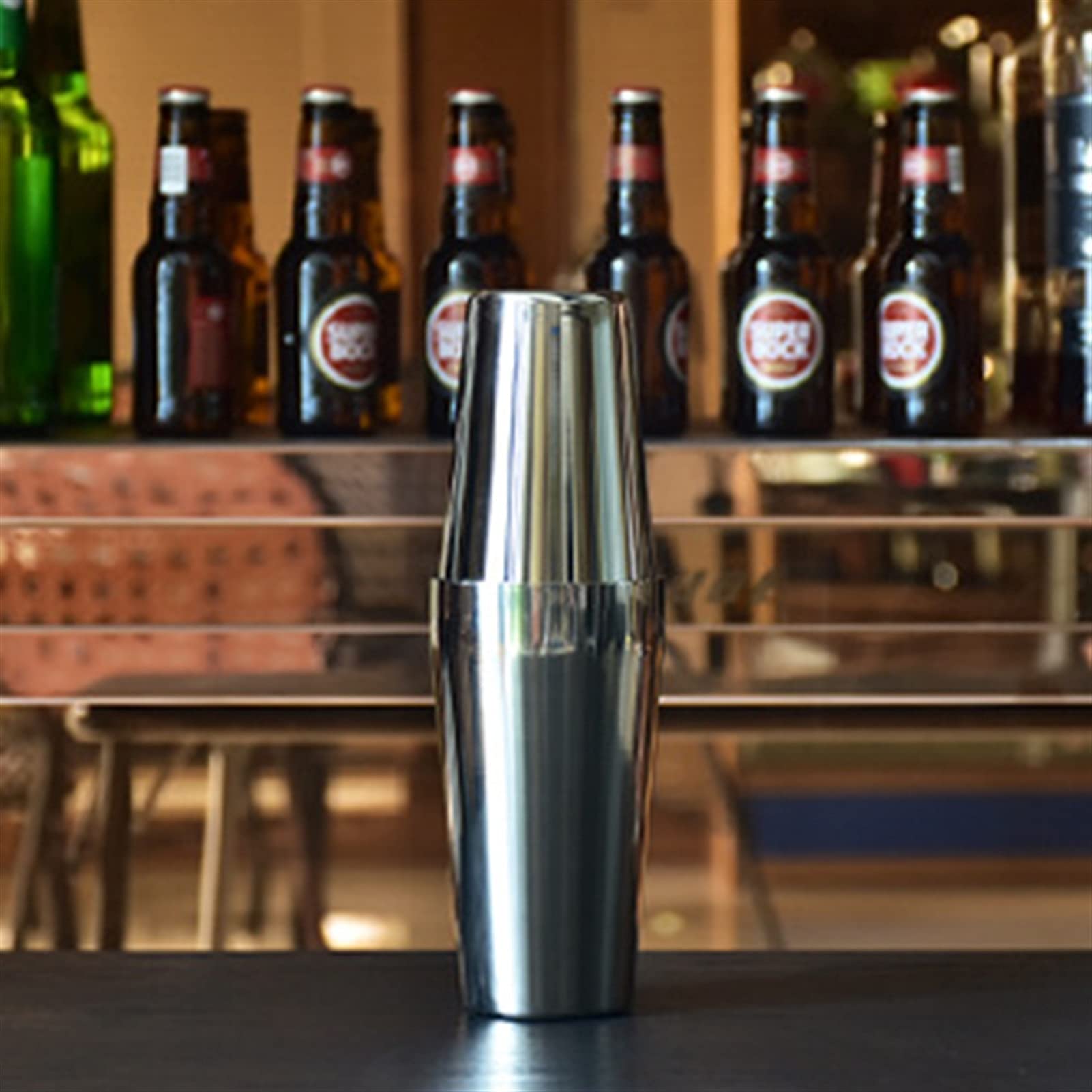 Shaker Cocktail Cocktail Shaker en Acier Inoxydable Boston Shaker Bar Mélange Outil Parfait for mélange Margarita, Manhattan et Autres Boissons à la Maison. Set à Cocktail