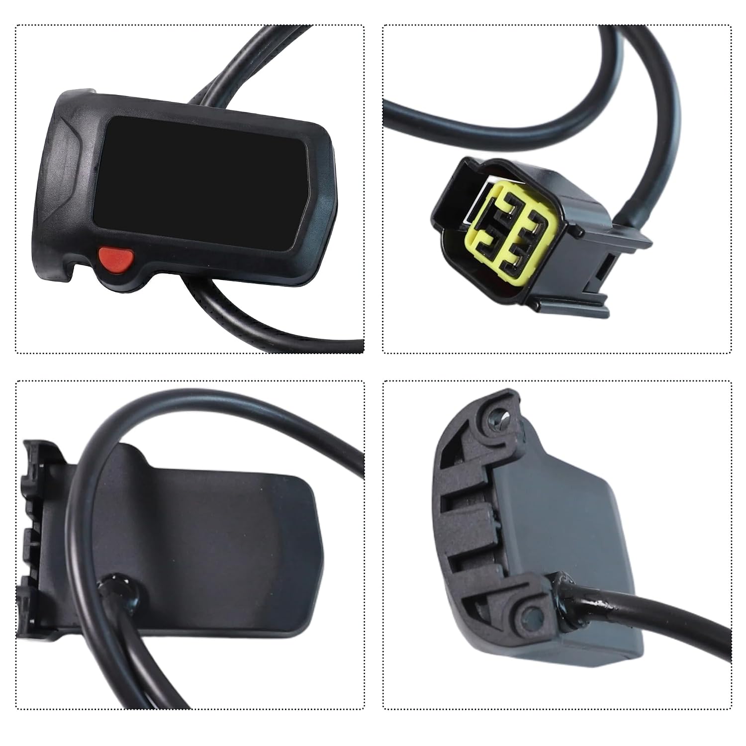 Speedometer Replacement for Surron Light Bee X/S, Digital Display Dashboard Gauge Cluster Assembly for Electric Dirt Bike, Hour Meter with Plug-and-Play