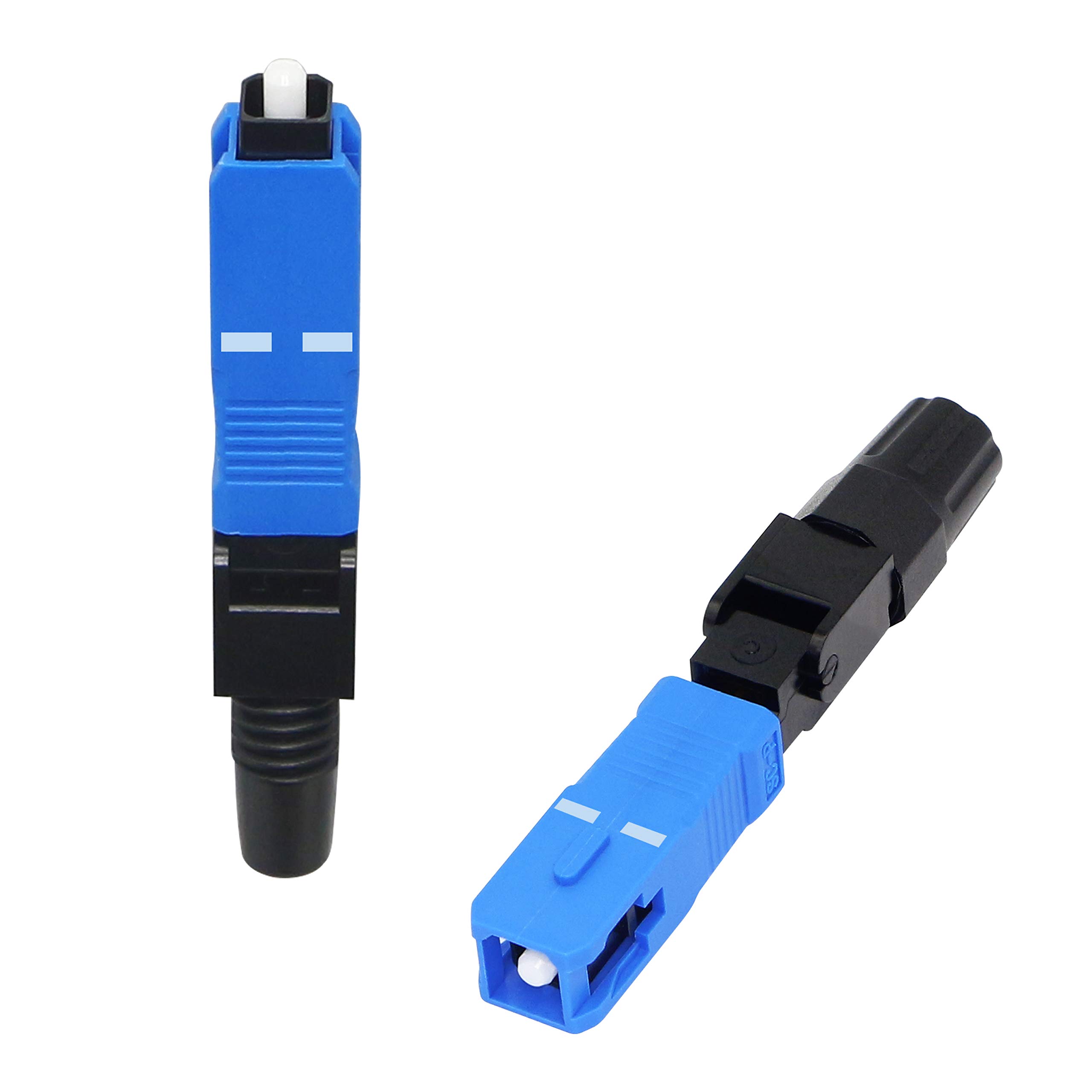 GELRHONR Conector rápido de fibra SC/UPC (APC) -conector rápido de fibra óptica de modo único rápido de fibra óptica para FTTH ODF CATV-10PCS