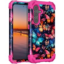 Hocase for Samsung Galaxy S24 Case 6.2, Flying Butterflies