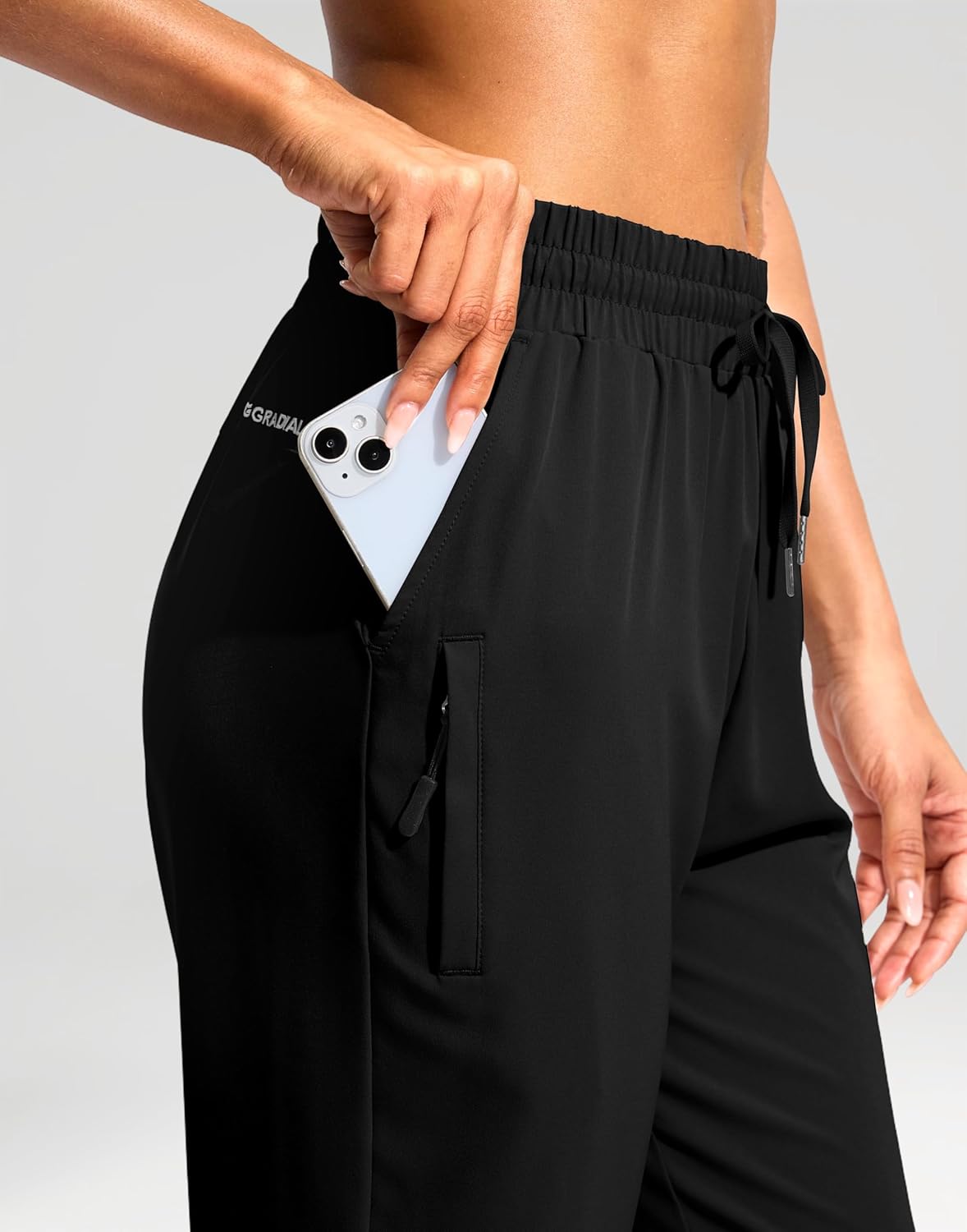 G Gradual Women's 15" Long Shorts Below The Knee Capri Lightweight Quick Dry Hiking Cargo Shorts for Women with 3 Pockets - Image 3