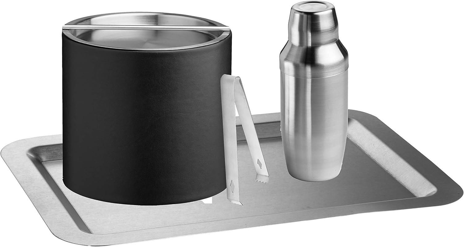 Kraftware 4 Piece Barware Set, Stainless Steel - Thumbnail 5