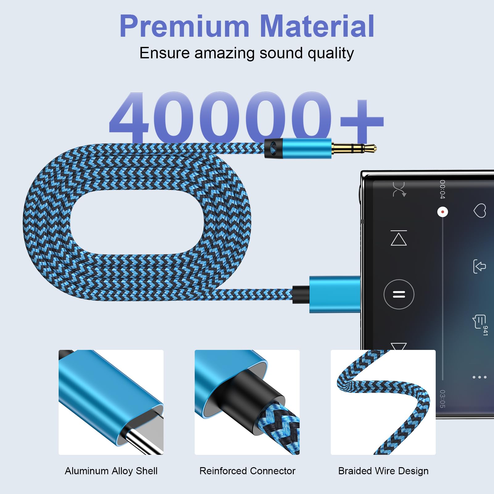 Samsung USB-C-auf-3,5-mm-Audio-Adapter, AUX-Kabel, 91 cm, für Samsung Galaxy A16, A36, Z, Fold7, Flip7, FE, A56, A26, S25 Edge Ultra S24, A35, Typ C auf 3,5 mm AUX-Adapter, Kopfhörer, Autoradio
