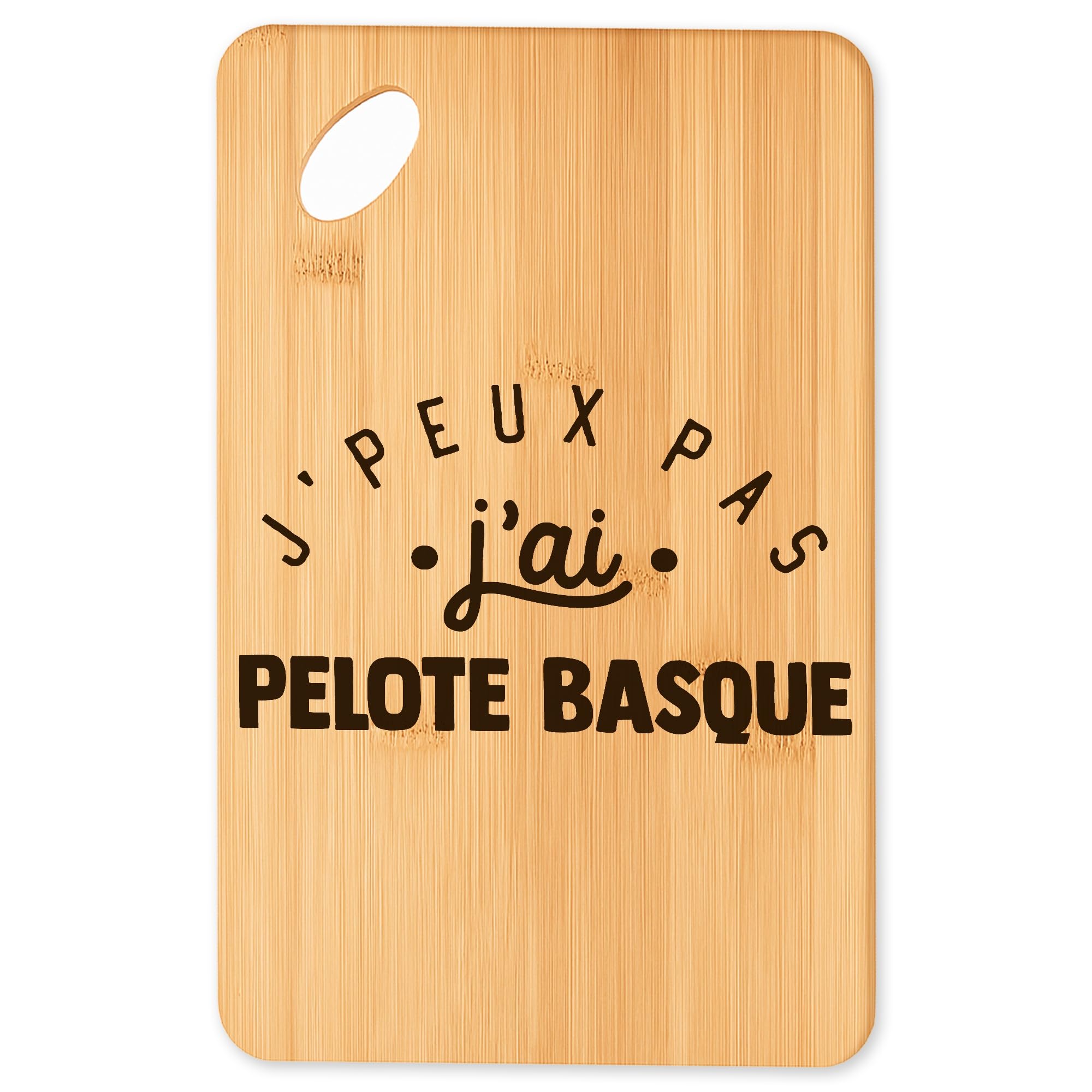 Planche à découper en bambou jpeux pas jai pelote basque pour apéro