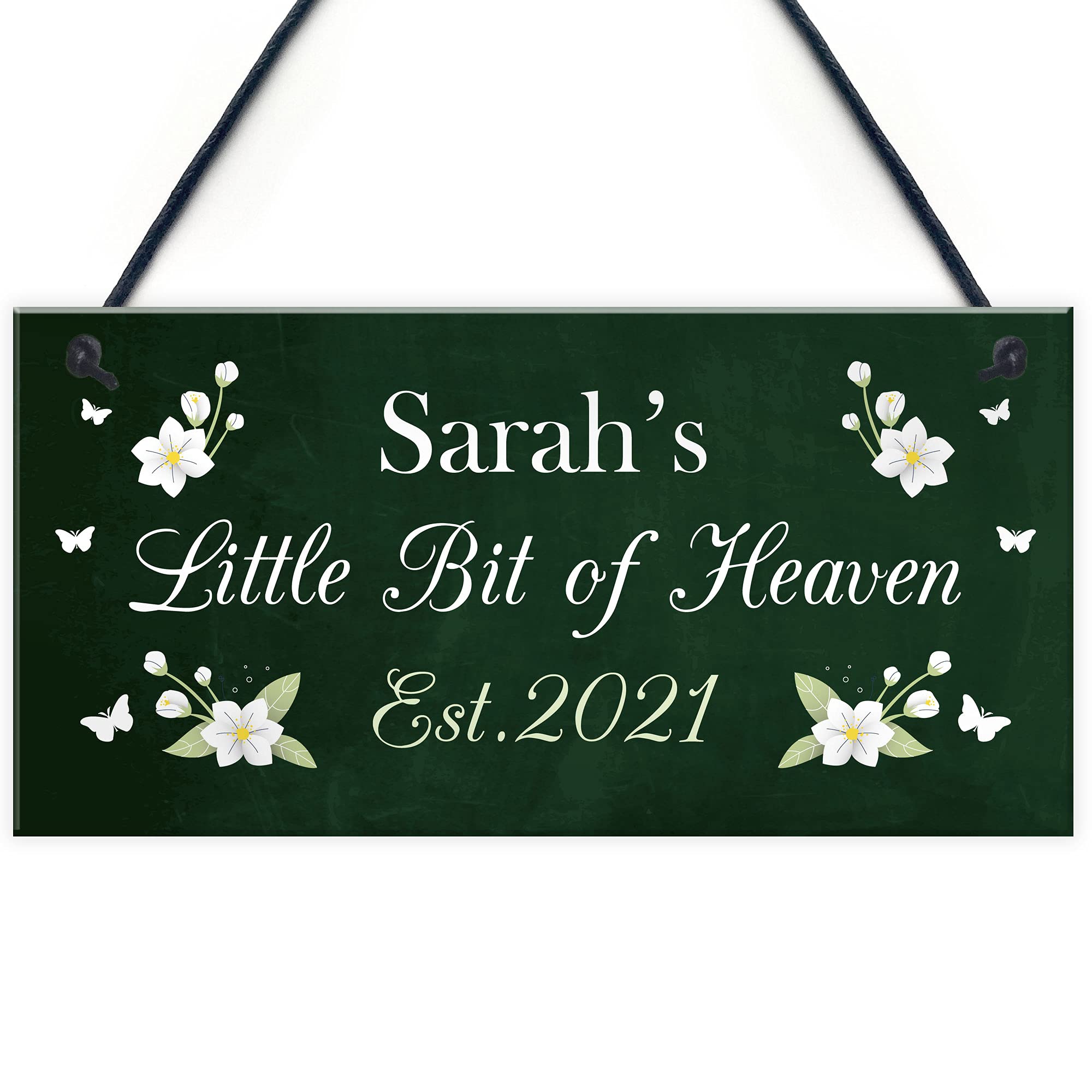 Personalised Garden Sign Bit Of Heaven Novelty Summerhouse Sign Mum Nan Gift