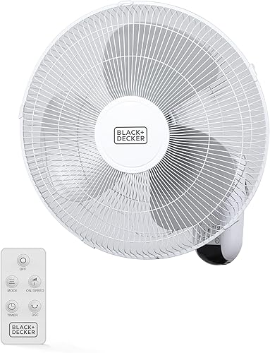 Vista 11 de BLACK+DECKER Ventilador de piso de alta velocidad, ventilador independiente de 15.6 pulgadas de diámetro, 5 aspas de plástico, 3 velocidades, ajuste