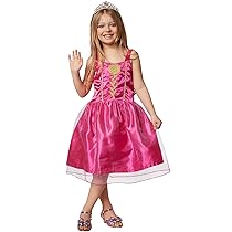 dressforfun 900350 – Costume da Bambina Principessa Rosa rosea, Abito con una Rosa stilizzata come Ricamo dorato, Gonna a più strati in fine Stoffa e Tulle (104 | Nr. 301736)