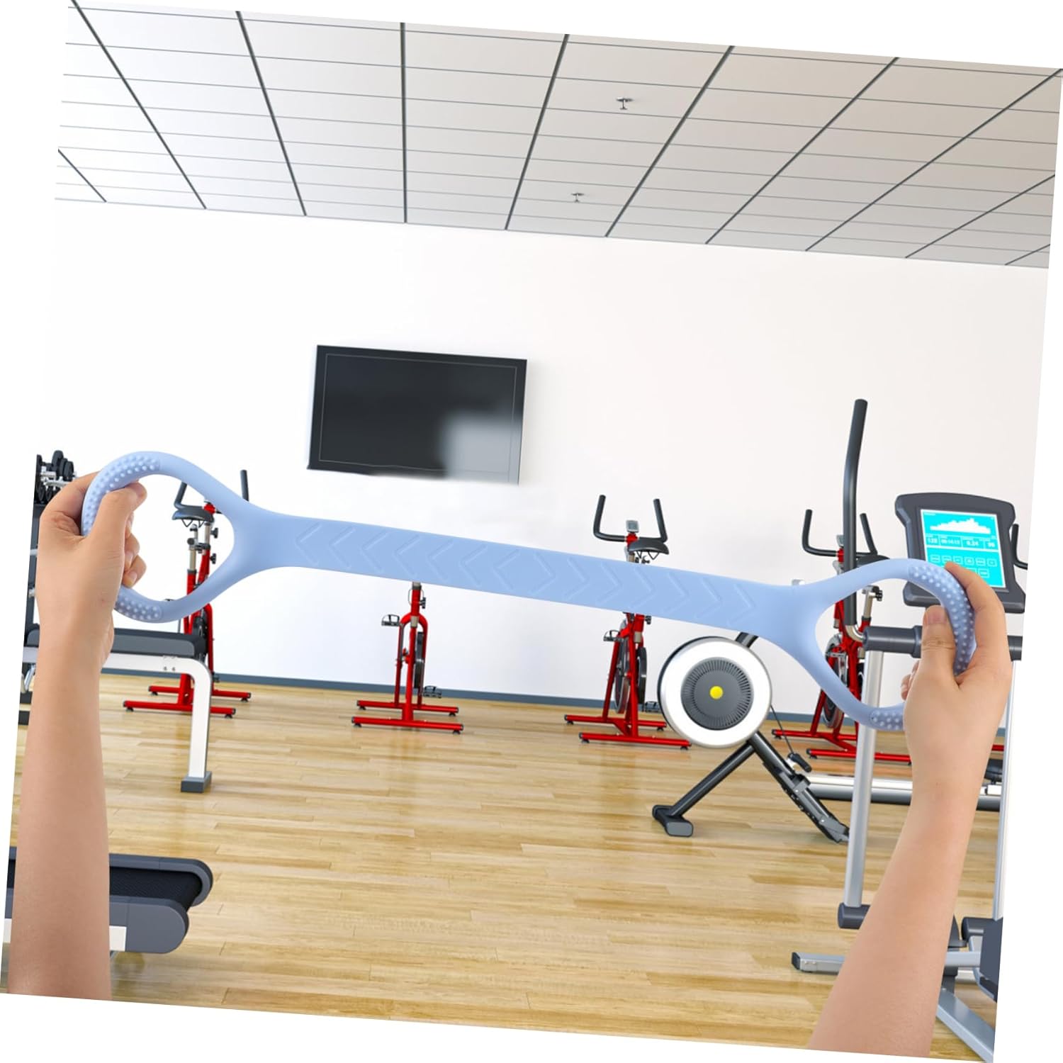 POPETPOP Elastic Band for Working Out Resistance Bands with Handles Fitness Bands Pilates Gym Pull up Bands