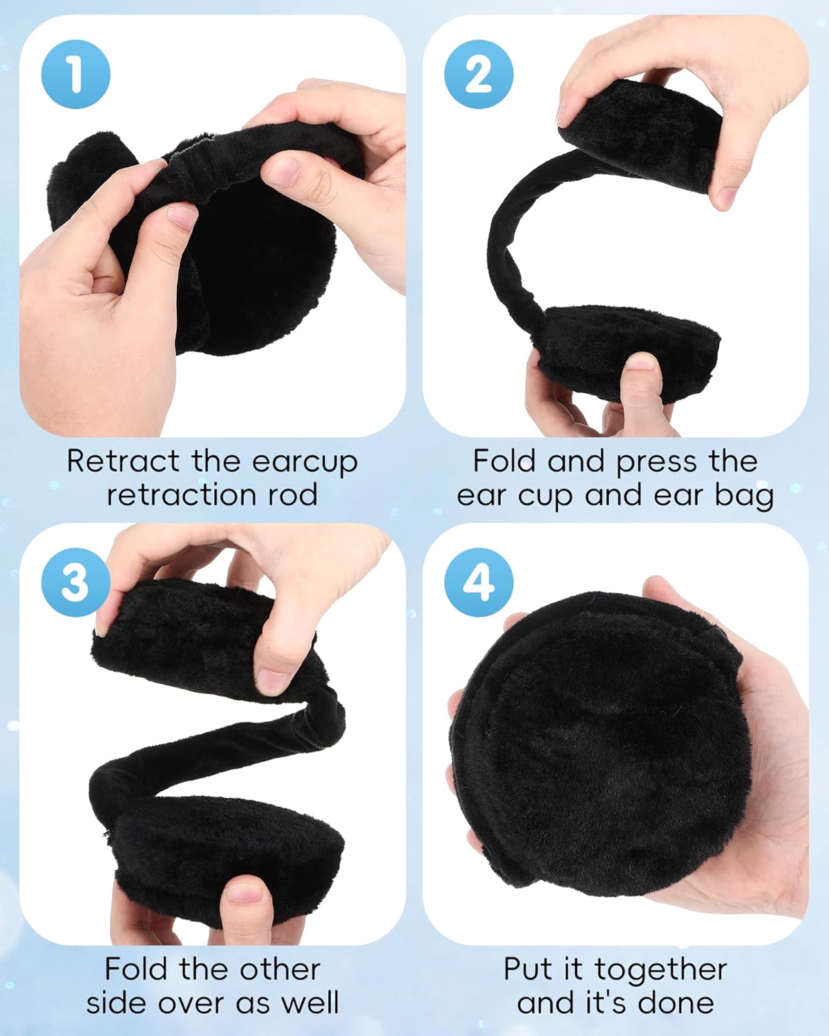 Winter Warm Plush Earmuff Women Earmuff Winter Ear Muffs Adjustable Ear Warmers for Windproof Men Girls - Image 5