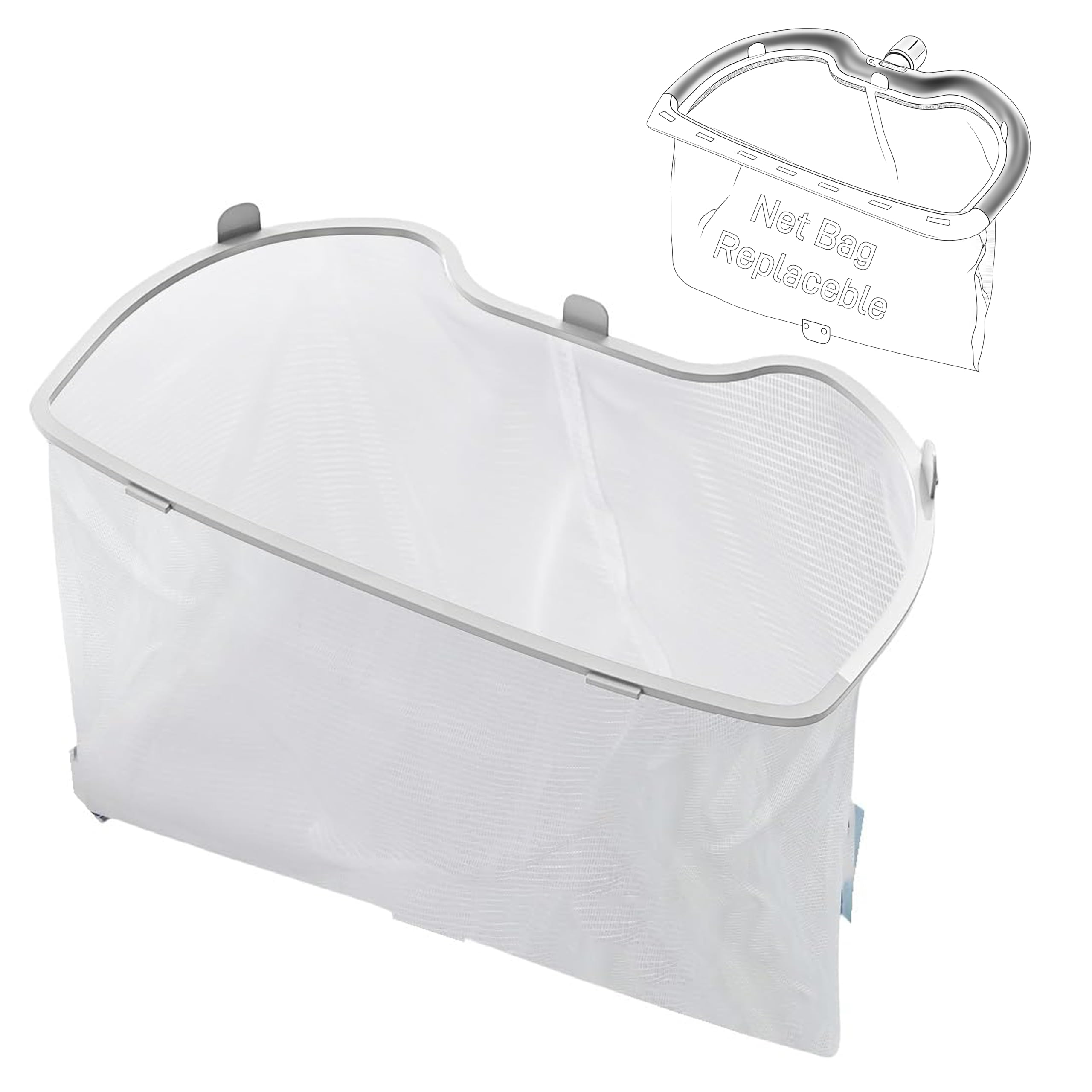 Ainkter Removable and Replaceable Debris Net Bag Pool Skimmer Net Model Number PDRS2201