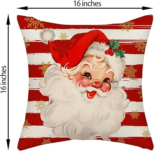 Miniatura 6 de AGAYNA Juego de 2 fundas de almohada decorativas con diseño de acuarela verde salvia para árbol de Navidad de 16 x 16 pulgadas, para sofá, invierno,