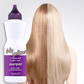 3 Minutes Purple Shampoo, Moisturizing Color Correction Sulfate Free Hair Wash,No Yellow Shampoo for No Brass or Yellow - Argan Oil Keratin Infused,16.9OZ