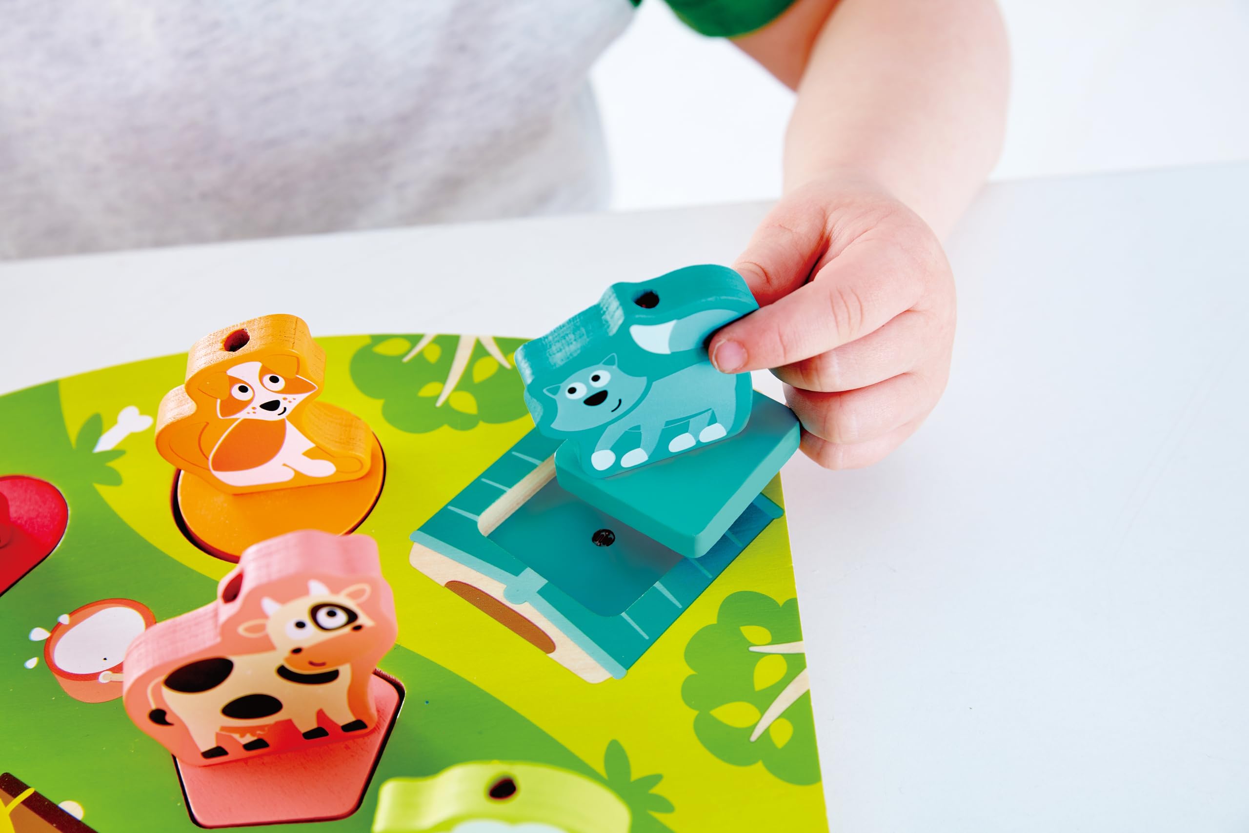 Hape E1614 Interactive Farmyard Sound Wooden Puzzle - Educational Toy
