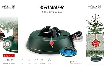 Krinner Comfort Christmas Tree Stand, Standard, Green, 34 x