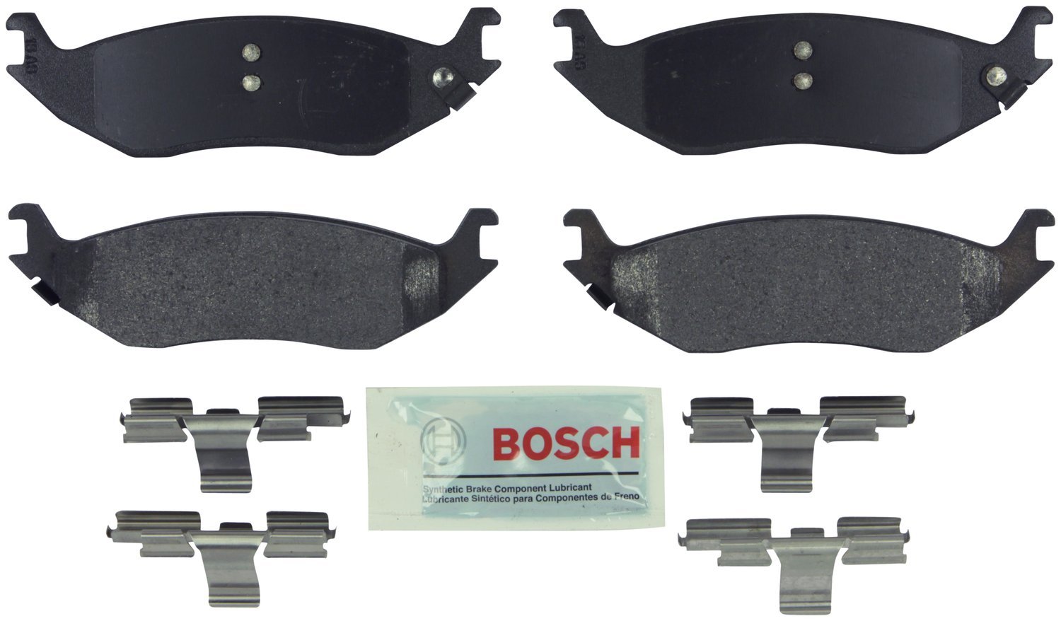Bosch BE1324H Blue Disc Brake Pad Set with Hardware - FRONT — view 237