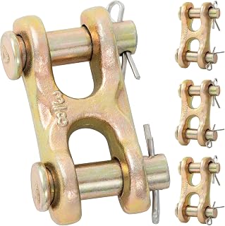 G70 Double Clevis Link 3/8", 6600 Lbs WLL Forged Alloy Steel